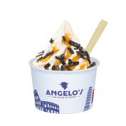 Sundae Extra salted liquoriceflakes mango passionfruit,Angelo;Medium 3,35 - Large 3,85